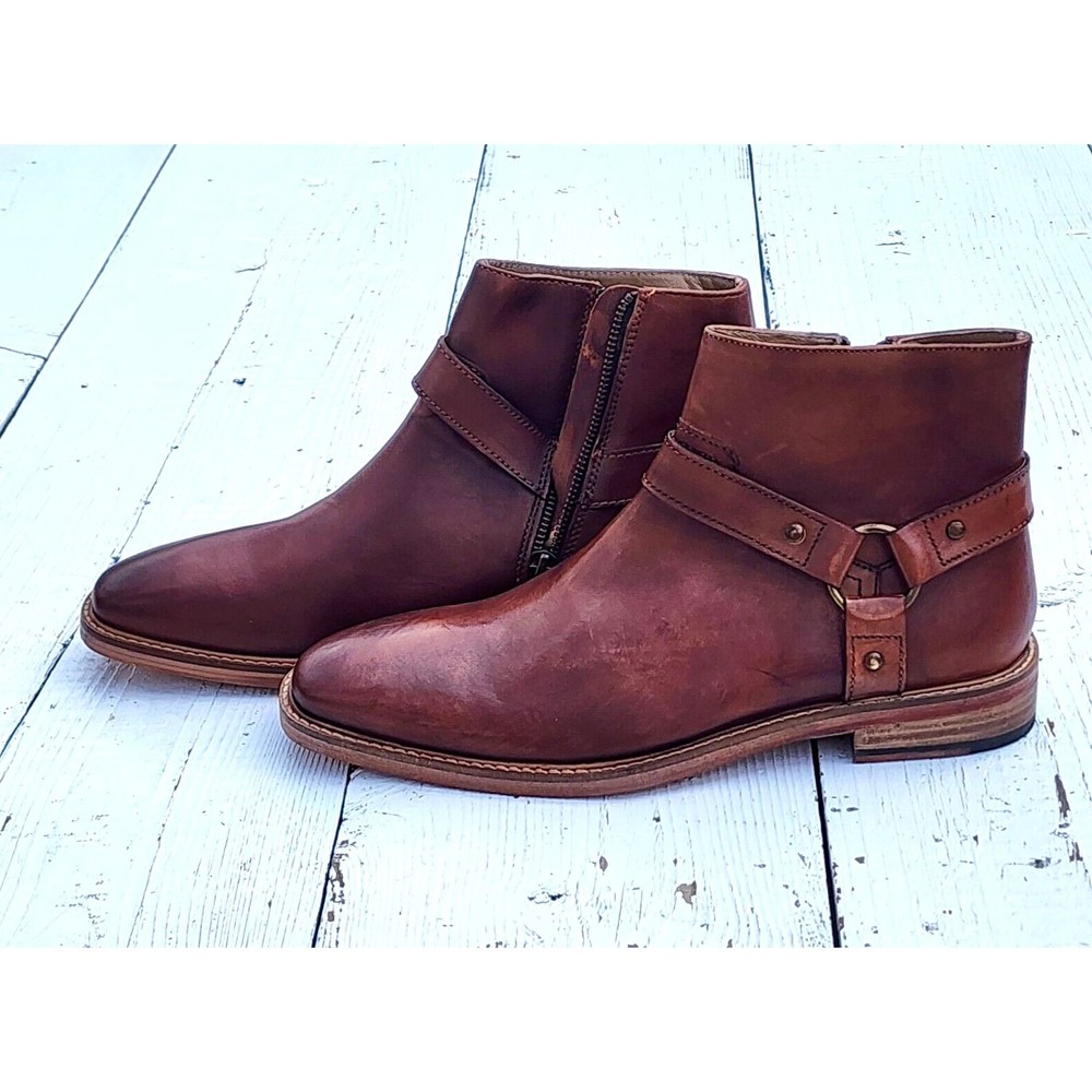 Vintage Foundry Co Men's Wyatt Chelsea Brown Boots Sz US 8 EU 41 - READ